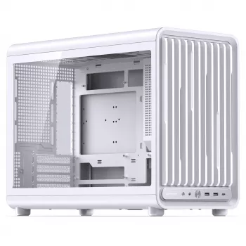 Jonsbo D33 STD White Mini Tower korpusas, grūdintas stiklas, mATX/Mini-ITX, USB-C