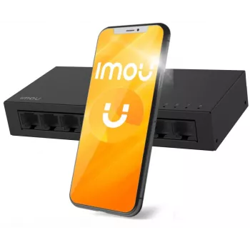 IMOU SF108 8 portų Fast Ethernet nevaldomas stalinis komutatorius, metalinis korpusas, 10/100 Mbps, Plug and Play