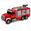 LEAN TOYS gaisrinė mašina su ištraukiamomis kopėčiomis, vandens žarna, šviesomis ir garsais