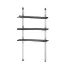 KETER Shelving Kit 100 – 5 lentynų plastikinis regalų rinkinys, 100 kg bendra talpa, juodas