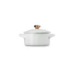 LE CREUSET Mini Cocotte akmens masės indas Ø10cm baltas