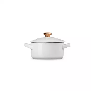 LE CREUSET Mini Cocotte akmens masės indas Ø10cm baltas
