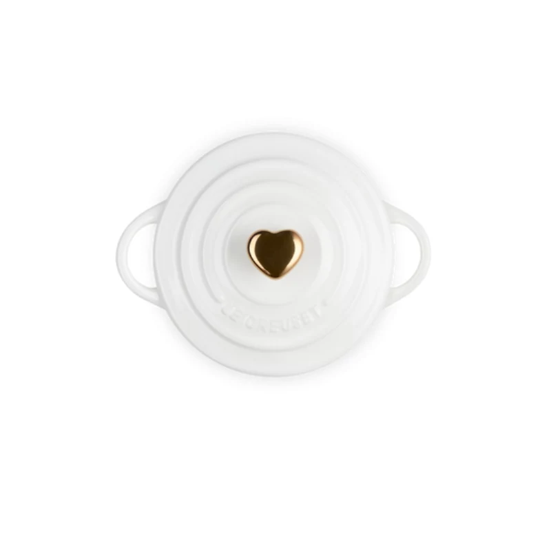 LE CREUSET Mini Cocotte akmens masės indas Ø10cm baltas