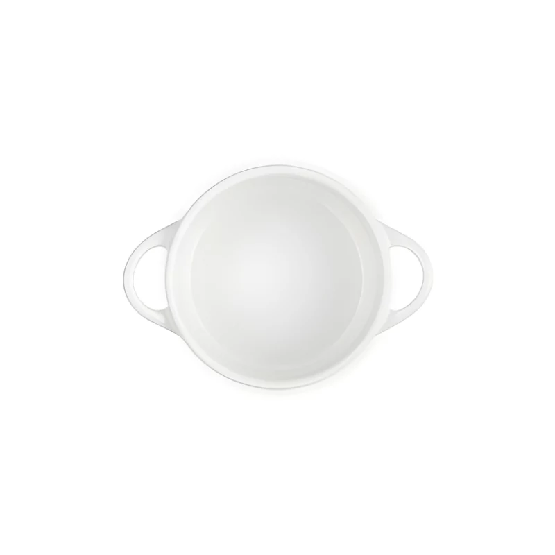 LE CREUSET Mini Cocotte akmens masės indas Ø10cm baltas