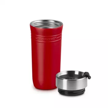 LE CREUSET Thermo mug ON THE GO 350ml raudona