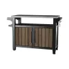 Keter Deco Unity XL grilio stalas 207L, riešuto atspalvio