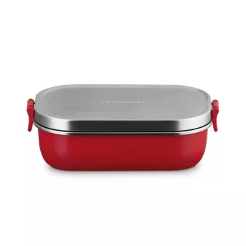 LE CREUSET Lunch box ON THE GO 900ml raudonas