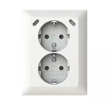 ABB 202EUJRB2USBC-914 USB dviguba rozetė Safety+ su 2x USB C 2TKA00006018