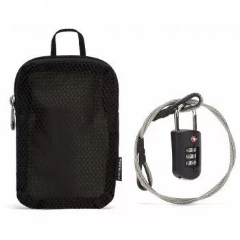 Pacsafe Prosafe 1000 kombinacinis užraktas su plieniniu kabeliu