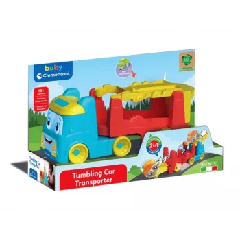 Clementoni Transporter Tumbling Cars 17998 – Vilkikas su riedančiais automobiliais