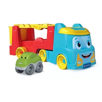 Clementoni Transporter Tumbling Cars 17998 – Vilkikas su riedančiais automobiliais