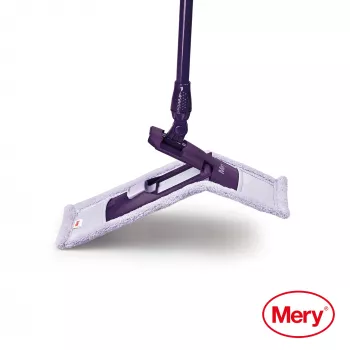 MERY mikropluošto mopas 45 cm su metaline rankena 140 cm