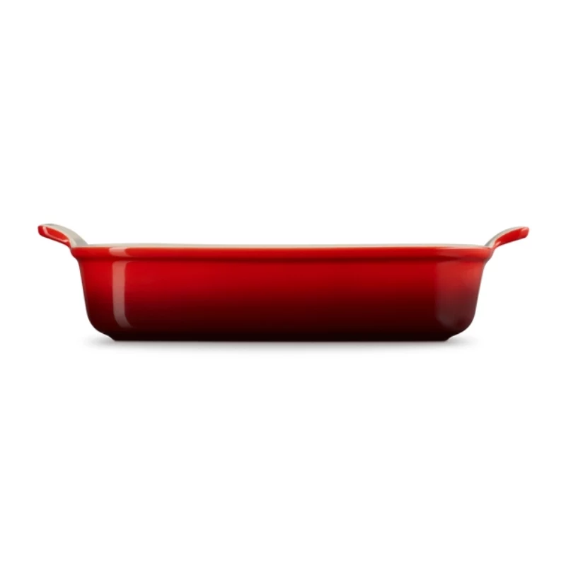 LE CREUSET Heritage stačiakampė kepimo forma, keramika, 32x24cm / 4L, raudona