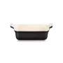 Le Creuset Rectangular Heritage Stoneware 19x14cm / 1,1L juodas