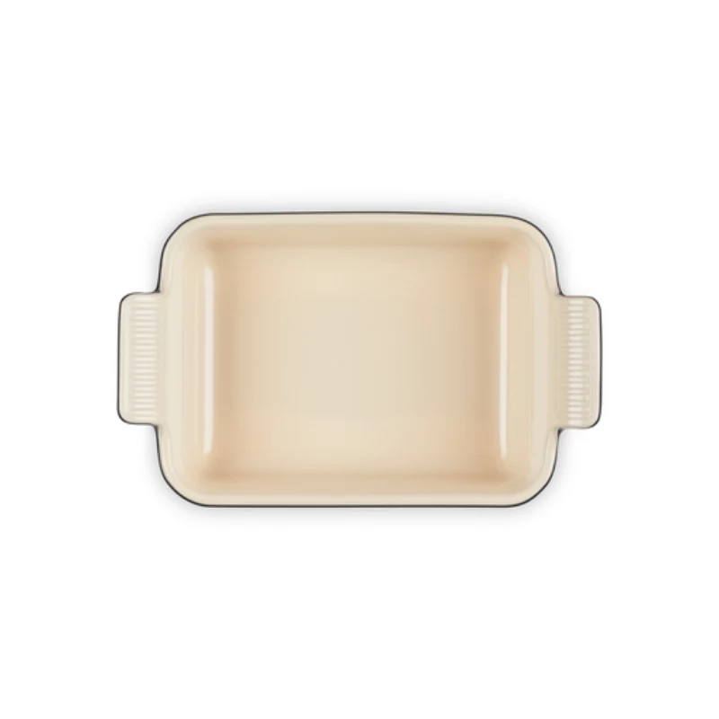 Le Creuset Rectangular Heritage Stoneware 19x14cm / 1,1L juodas