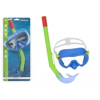 Bestway 24036 nardymo kaukė su snorkeliu, žalia ir mėlyna