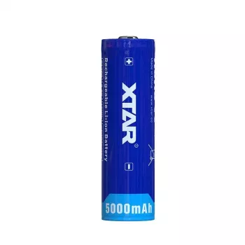 XTAR 21700 5000mAh 3.6V Li-ion baterija (neapsaugota, plokščia viršūnė)