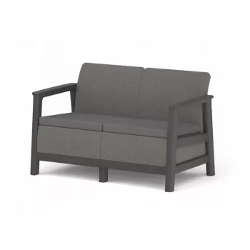 KETER Scandi Linea dvivietė sodo sofa, pilka