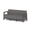 KETER sodo sofa trivietė Scandi Linea 3 vietų sofa pilka