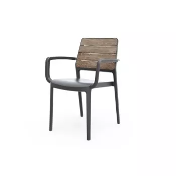 KETER sodo kėdė Deco Porto Armchair uosio atspalvio / pilka
