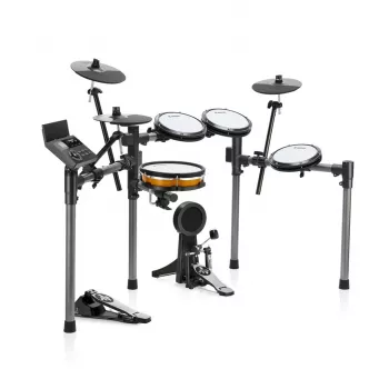 DONNER EC7247 elektroninis būgnų rinkinys su tinklelio plėvelėmis, 225+ garsai, USB MIDI, aliumininis rėmas