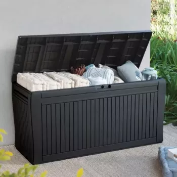KETER Comfy Storage Box 270L pilkos spalvos lauko dėžė