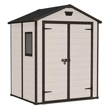 Keter Manor 6x5 DD sodo namelis, smėlio spalvos