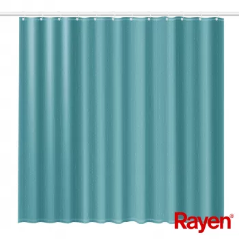 RAYEN dušo užuolaida 180x200cm šviesiai mėlyna, poliesteris