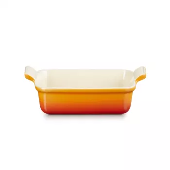 LE CREUSET Heritage stačiakampė kepimo forma, 19x14cm / 1.1L, oranžinė