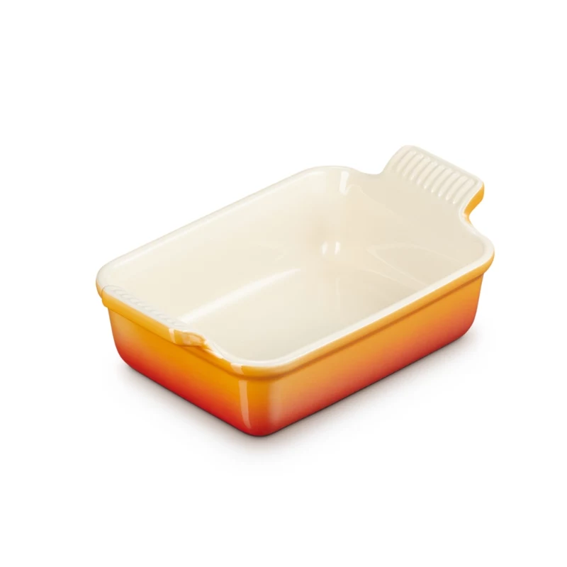 LE CREUSET Heritage stačiakampė kepimo forma, 19x14cm / 1.1L, oranžinė