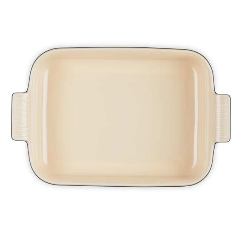 Le Creuset Rectangular Heritage Stoneware 32x24cm / 4L juodas