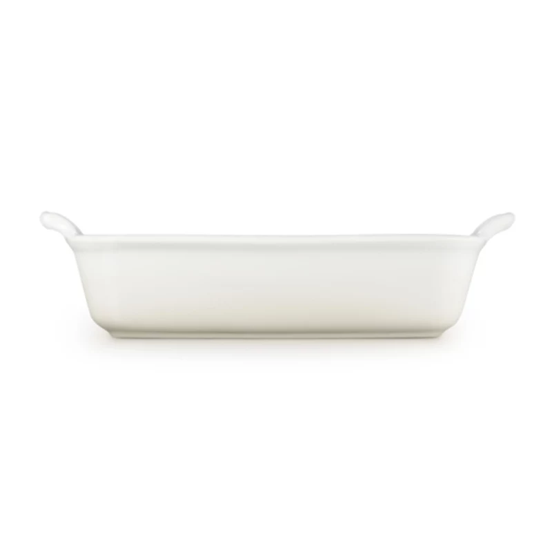 Le Creuset Rectangular Heritage Stoneware 26x19cm / 2,4L white