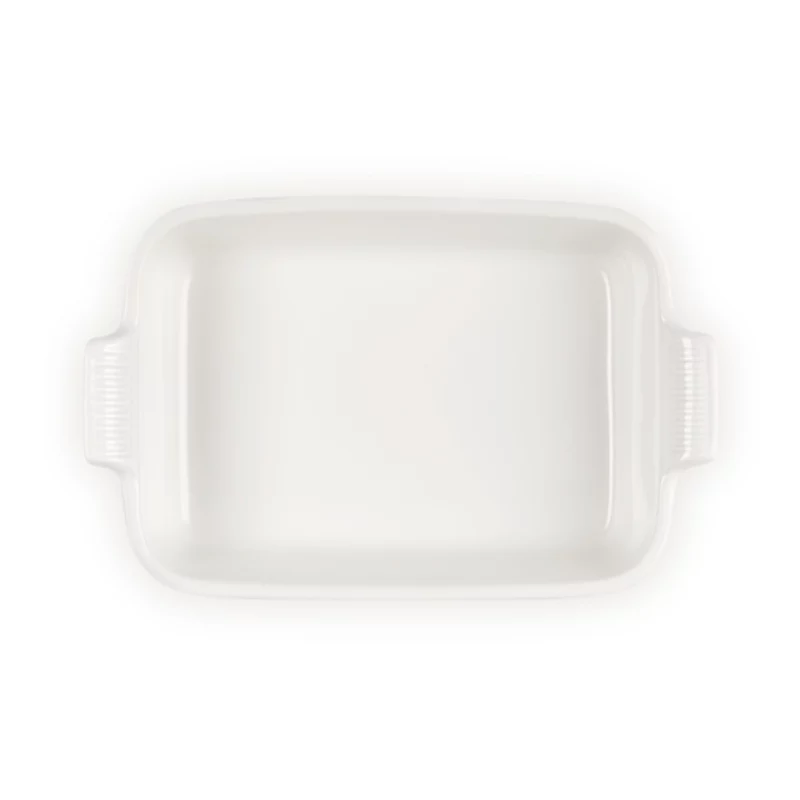 Le Creuset Rectangular Heritage Stoneware 26x19cm / 2,4L white
