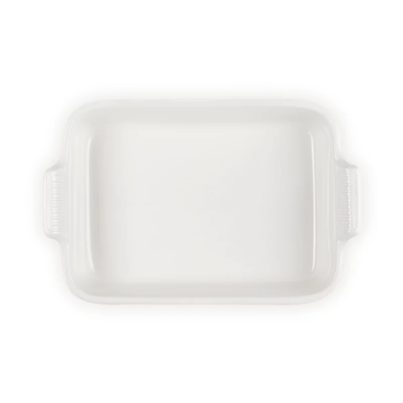 Le Creuset Rectangular Heritage Stoneware 32x24cm / 4L white