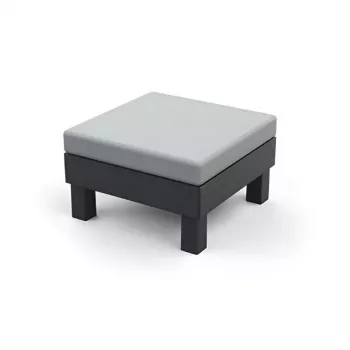 Keter Element sodo taburetė/staliukas su pagalvėle, pilka/šviesiai pilka