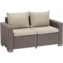 KETER California sodo sofa 2 vietų, smėlio spalvos