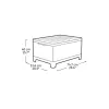 Keter Scandi Storage Table – sodo staliukas / daiktadėžė, pilkas