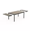 KETER Dekoratyvus sodo stalas Porto Nova Extendable 160-240 cm, uosio medienos atspalvio/ juodas