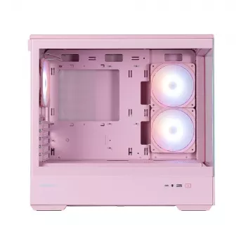 Zalman P30 V2, mATX Mini Tower kompiuterio korpusas, 3 x 120mm ARGB ventiliatoriai, rožinės spalvos