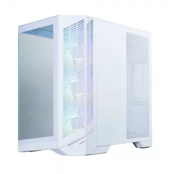 Zalman D50 White ATX Mid Tower kompiuterio korpusas su 3x ARGB ventiliatoriais ir grūdinto stiklo šonine plokšte