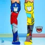 MADMIA Vaikiškos Kojinės Iki Kelių Transformers Optimus Bumblebee 3D / Mm247