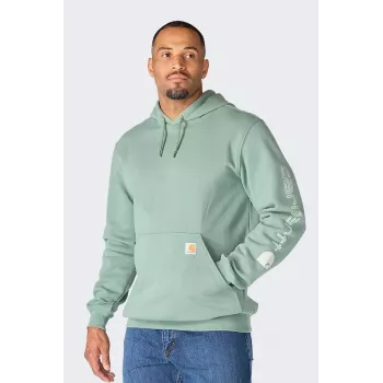 Carhartt Iconic K288 Logotipu Megztinis GREEN SLATE