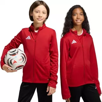 adidas Entrada 26 Track vaikiškas sportinis megztinis raudonas JZ6612 140cm