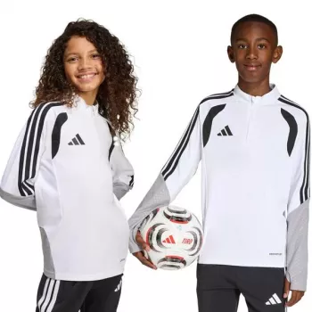 adidas Tiro 26 Competition Training Top vaikiškas sportinis megztinis baltai pilkas KA7577 164cm