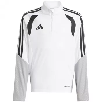 adidas Tiro 26 Competition Training Top vaikiškas sportinis megztinis baltai pilkas KA7577 164cm