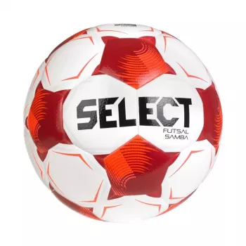 Select Futsal Samba v26 FIFA Basic futbolo kamuolys salės futbolui, baltas-raudonas, 1021654 320010, 4 dydis