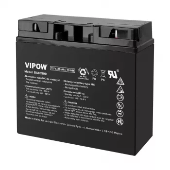 Motociklo akumuliatorius VIPOW tipo MC 12V 25Ah
