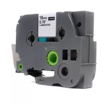 Brother TZ241 18mm x 8m juoda/balta suderinama etiketinė juosta