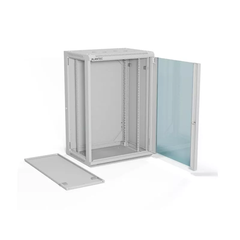 A-LAN ALANTEC 19 colių 18U 600x450 sieninis tinklo spintelė, pilka