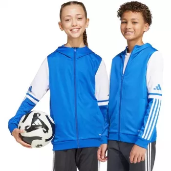 adidas Squadra 25 Hoody vaikiškas bliuzonas su gobtuvu, mėlynas ir baltas JD4802 140cm